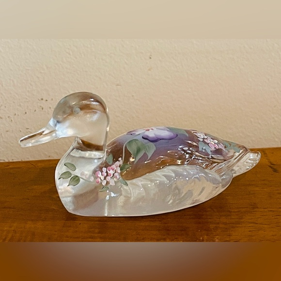 Fenton Handpainted Glass Duck - Picture 1 of 8